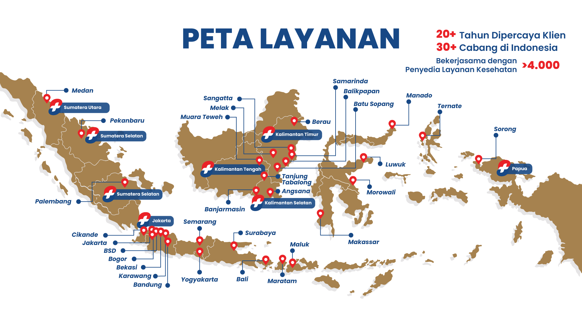 Peta Layanan Tirta Medical Centre