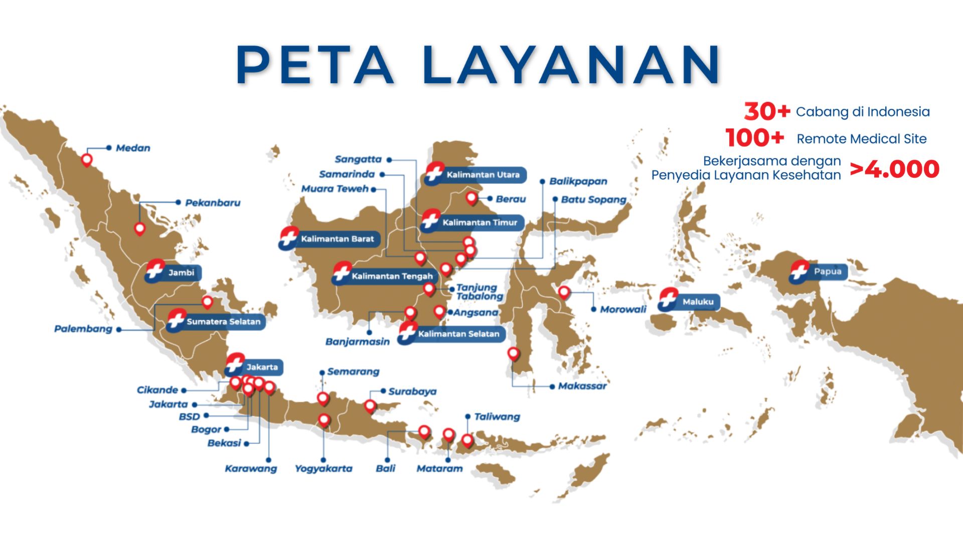 Peta Layanan Tirta Medical Centre