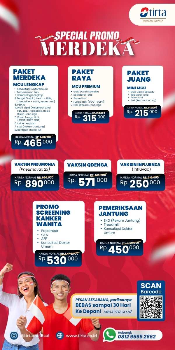 Promo Medical Check Up, Cek Lab, dan Vaksin