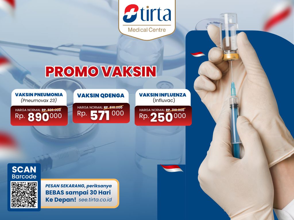 Promo Vaksin Influenza, Vaksin Qdenga, dan Vaksin Pneumonia