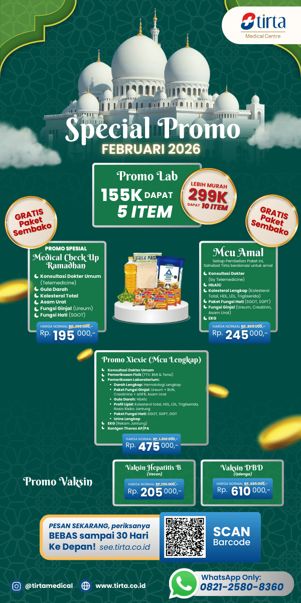 Promo Medical Check Up, Cek Lab, Vaksin