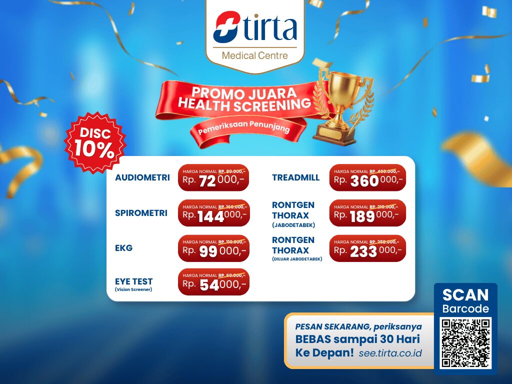 PROMO Treadmill, EKG, Rontgen Thorax, & Pemeriksaan Penunjang Lainnya - Juni 2026