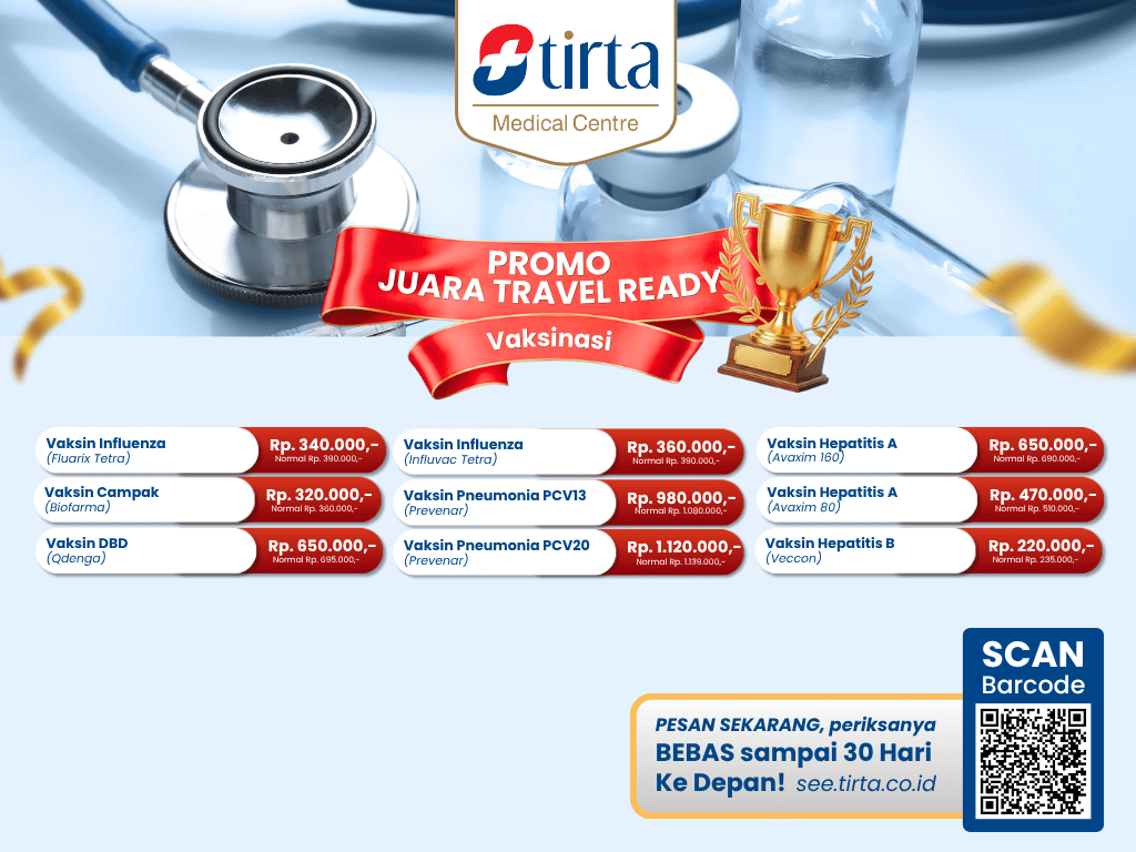 PROMO Vaksin Influenza, Hepatitis A & B, DBD, Campak, & Pneumonia - Juni 2026